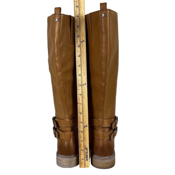 SAM EDELMAN FREDA TALL LEATHER RIDING BOOTS BROWN NWOT WOMEN'S SIZE 6.5 - Picture 11 of 16